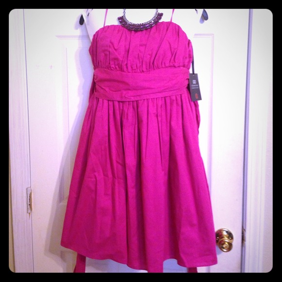 Go International hot pink dress