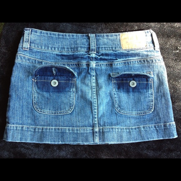 G) American Eagle Outfitters Denim Mini Skirt – Size 4 - Picture 3 of 6