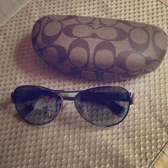 Authentic coach sunglasses with case