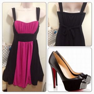 ✂️️PRICECUT✂️Pink and black dress