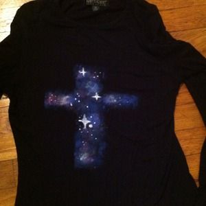 Galaxy cross shirt