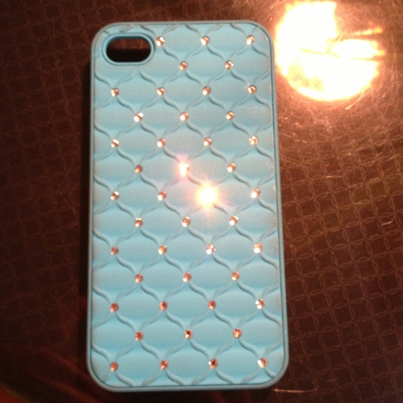 iPhone 4 4s blue hard case💙