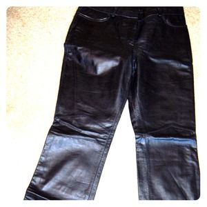 Express authentic leather pants!