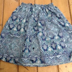 urban outfitters blue paisley skirt