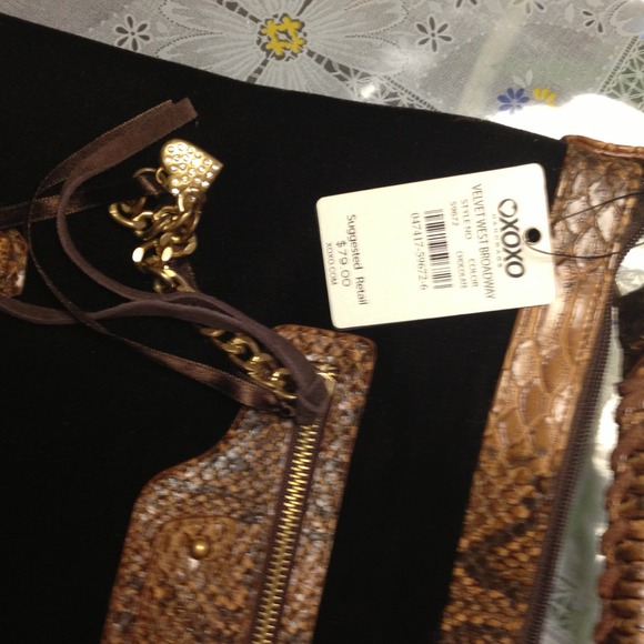 🚫SOLD🚫 Xoxo handbag brown beautiful ! NWT - Picture 4 of 4