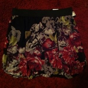 Floral bubble skirt