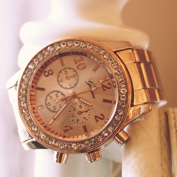 🚫 SOLD 🚫 Gold Encrusted Watch