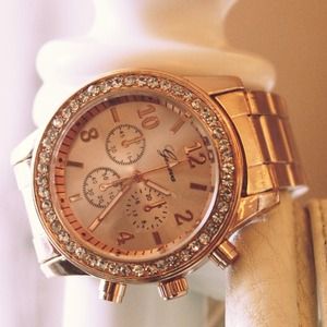 🚫 SOLD 🚫 Gold Encrusted Watch