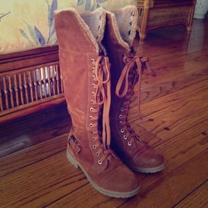 Laced Brown Boots