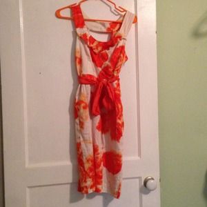 Brand new orange and white Anthropologie dress!