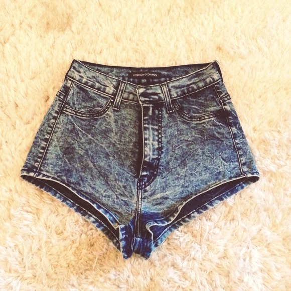 NEW Foreign Exchange High Waisted Shorts