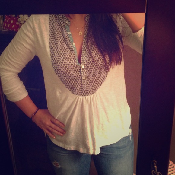 Anthropologie white shirt