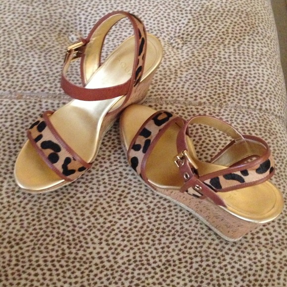 Aqua Shoes - 🎉4x PICK🎉AQUA cheetah print cork heel wedge