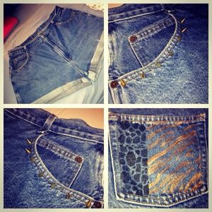 Plus high waisted shorts