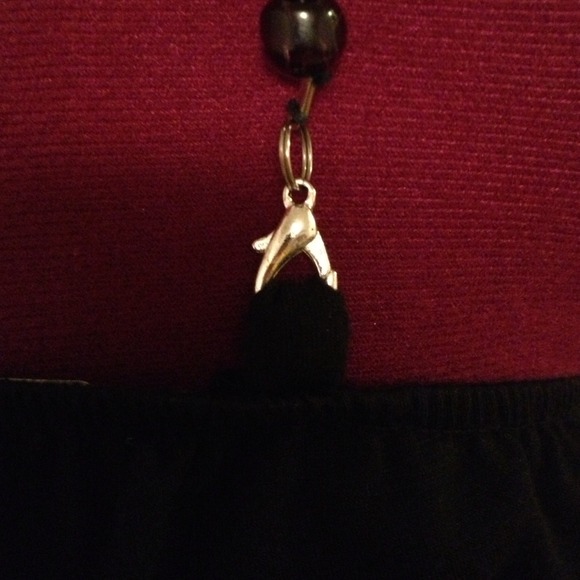 One shoulder flutter sleeve top with beaded strap - Picture 4 of 4