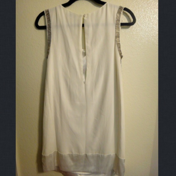 100% Silk designer dress - ivory - Picture 2 of 4