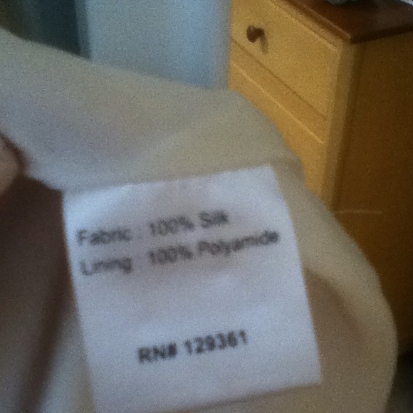 100% Silk designer dress - ivory - Picture 4 of 4