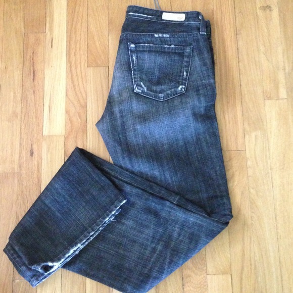 Designer Adriano Goldschmied distressed denim