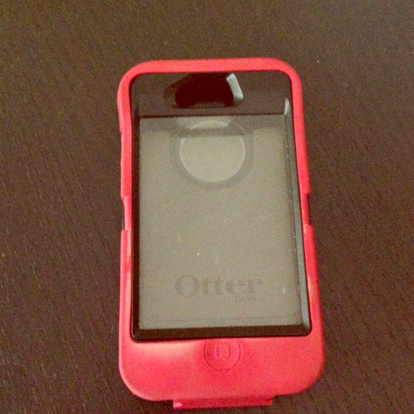 Red and black otterbox defender series