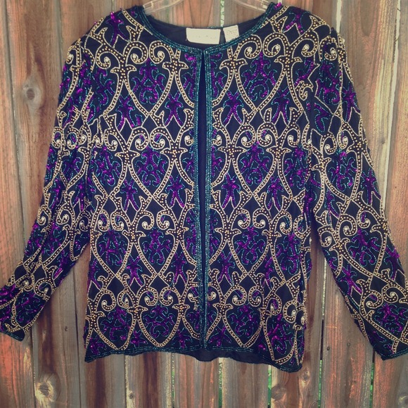 Vintage hand beaded jacket