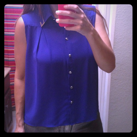 Blue long top