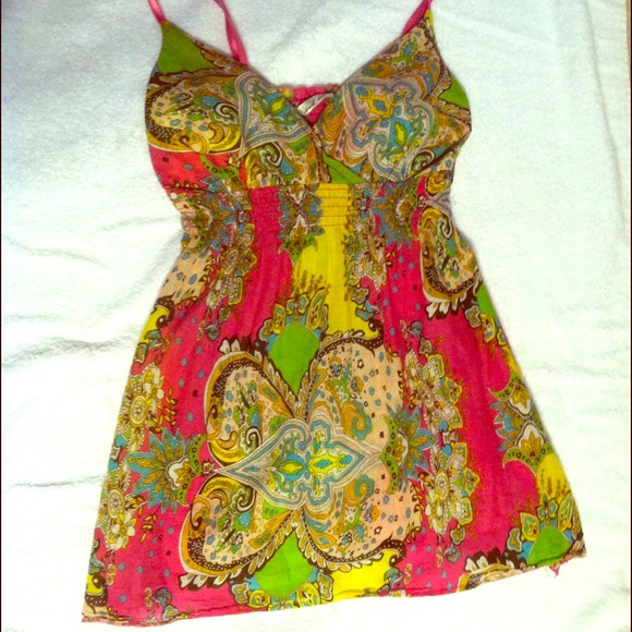 Colorful cotton top (fits like medium)