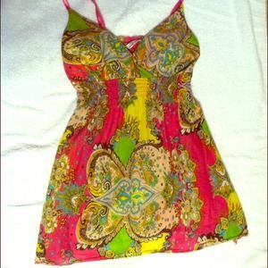 Colorful cotton top (fits like medium)