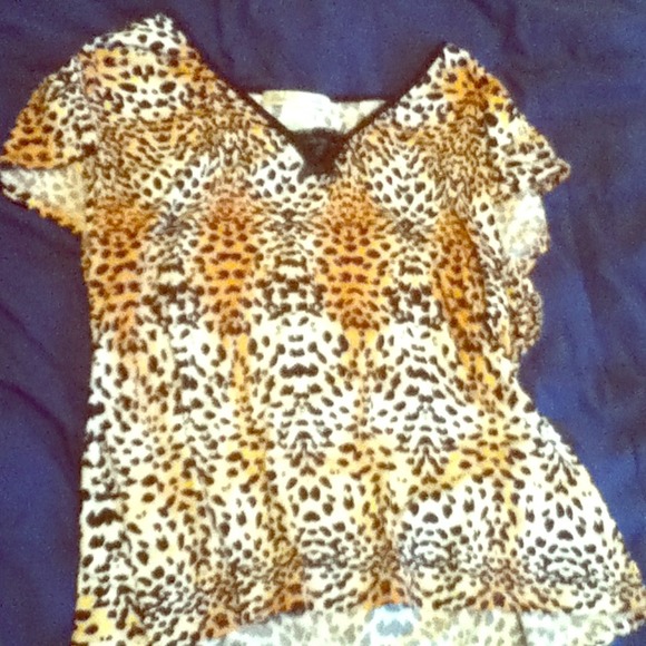 Cheetah print pajamas set (shirt and bottoms)!!