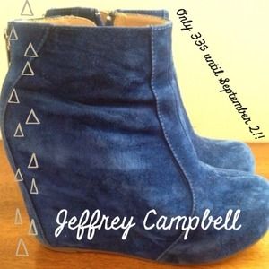REDUCED❤Blue Suede Jeffrey Campbell