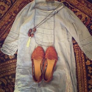 Urban outfitters leather flats -sz9