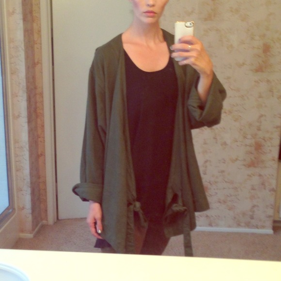 Urban Renewal oversized army kimono jacket.