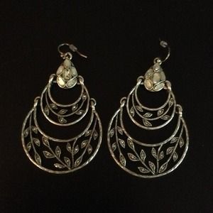 Silver earrings