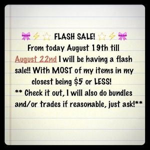 🎀⭐⚡FLASH SALE! ⚡⭐🎀