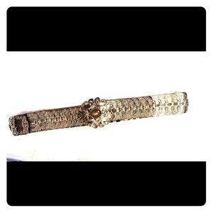 JUST REDUCED Metallic & Jeweled belt