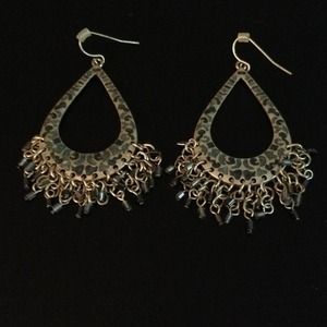 Blue and silver earrings