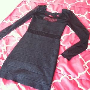 Mesh black bandage bodycon dress! 💘
