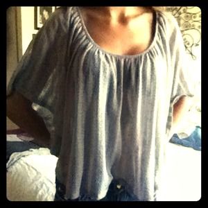 🎀BeLLA🎀Lavender grey- butterfly flow top💕