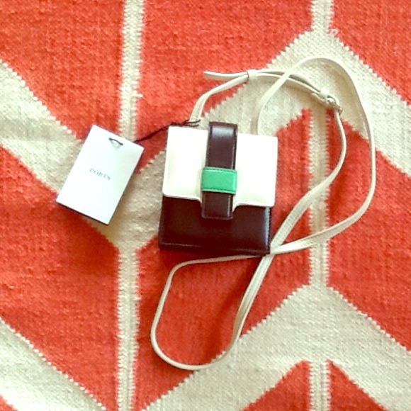Ports 1961 mod leather mini cross body purse