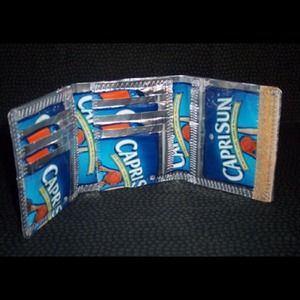 Handmade capri sun wallet