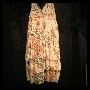 Dress. Bright colors and pattern.