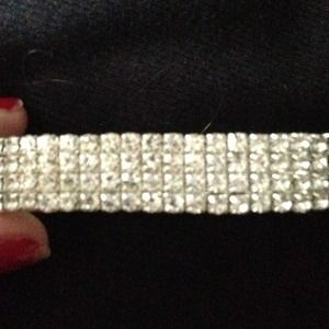 Stretchy diamond bracelet