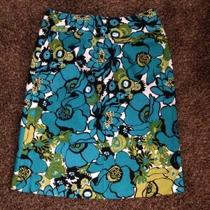 Pencil floral print skirt!