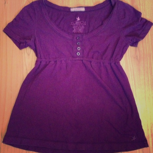 Purple, empire-waist T-shirt
