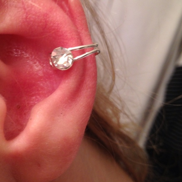 Silver Cuff Earrings - Picture 3 of 4