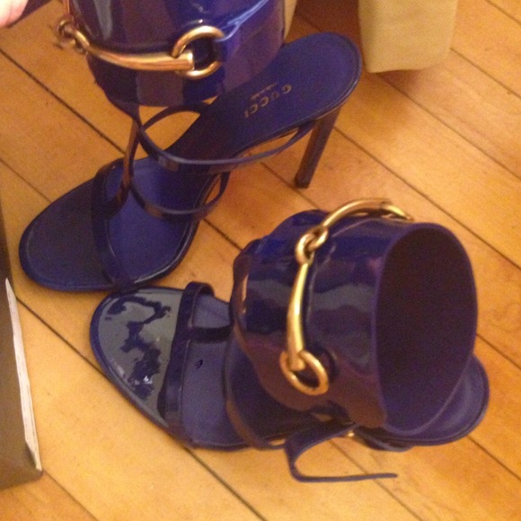 Brand New Gucci Heels Size 38 Vernice Crystal - Picture 3 of 3