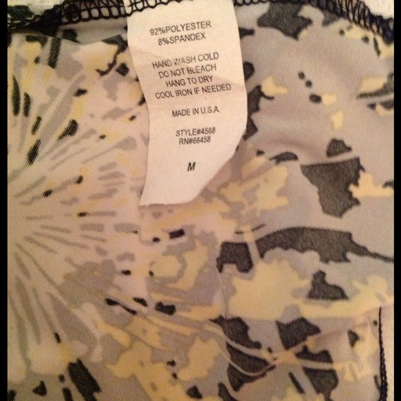 Yellow and grey strapless shirt - Picture 4 of 4