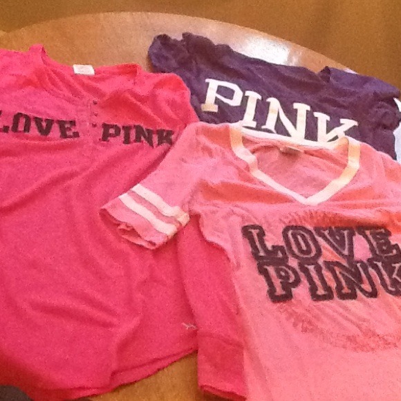 Bundle deal! 3 shirts from Victorias Secret Pink!