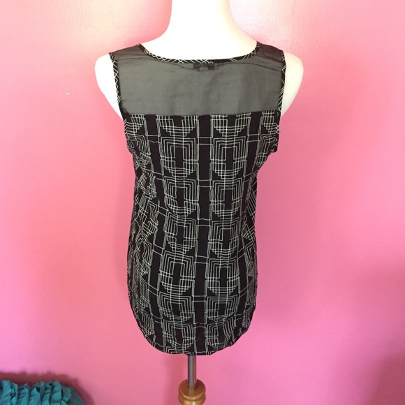 Black and White Dual Patterned Tank - Picture 2 of 4