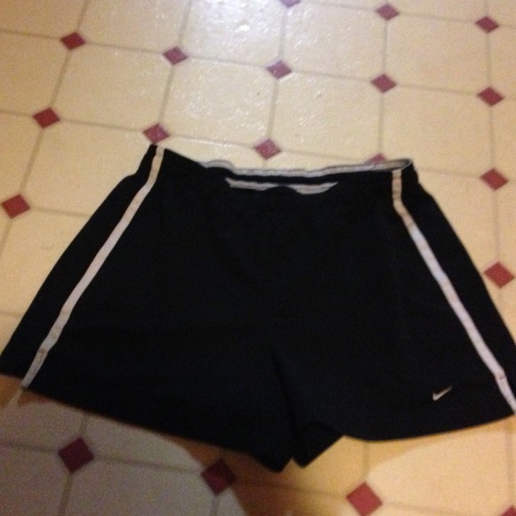 Black Nike athletic shorts