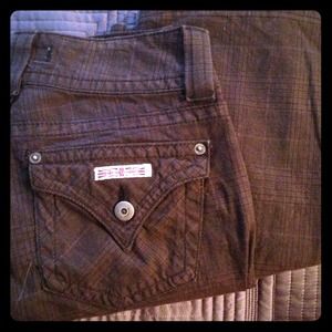 NWOT HUDSON🇬🇧Skinny Gray Plaid Pants Size 2Short